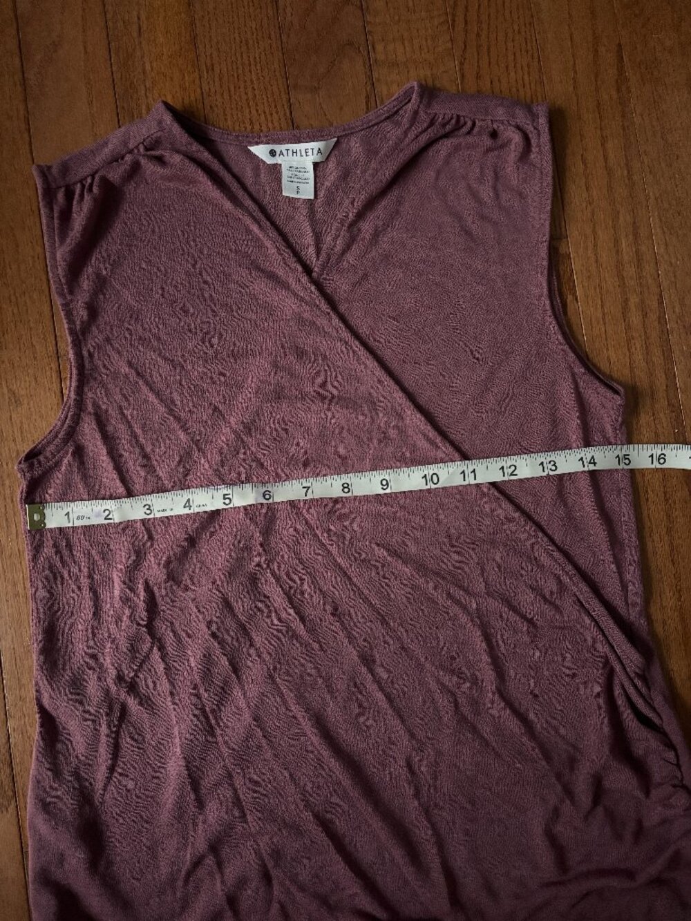 Athleta Mauve Wrap-Style Sleeveless Tank Top - Size Small